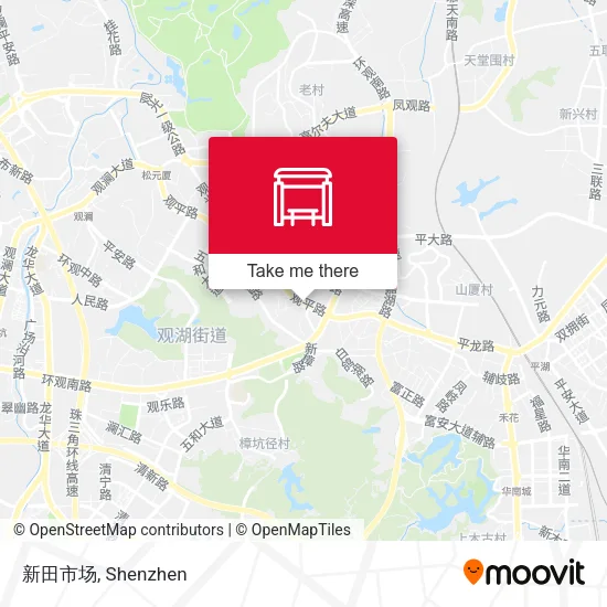 新田市场 map