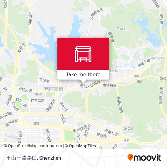 平山一路路口 map