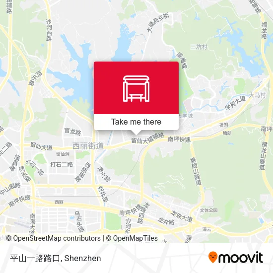 平山一路路口 map