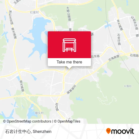 石岩计生中心 map