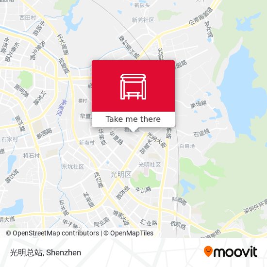 光明总站 map