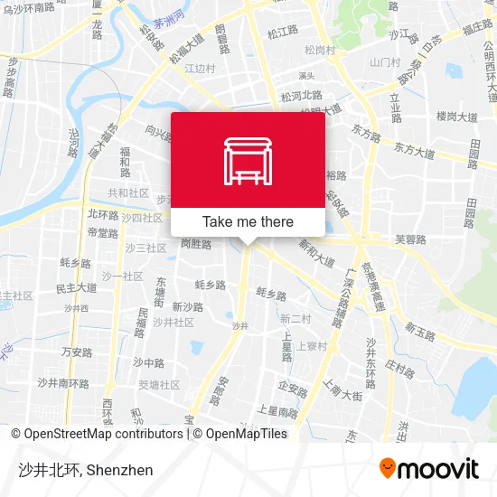 沙井北环 map