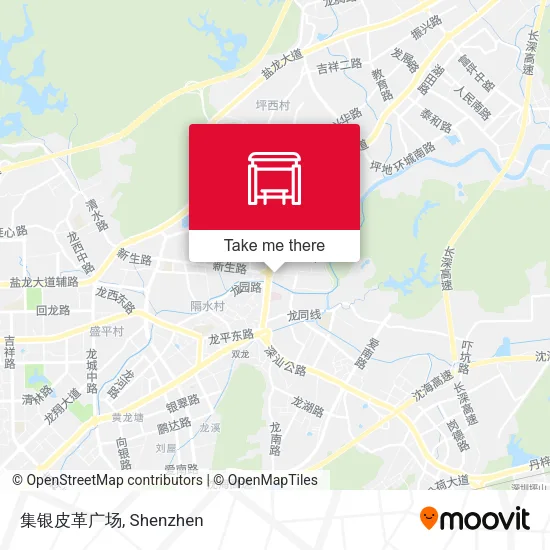 集银皮革广场 map