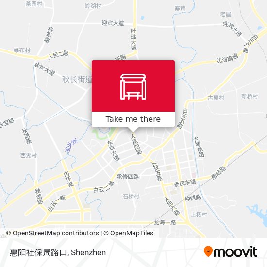 惠阳社保局路口 map
