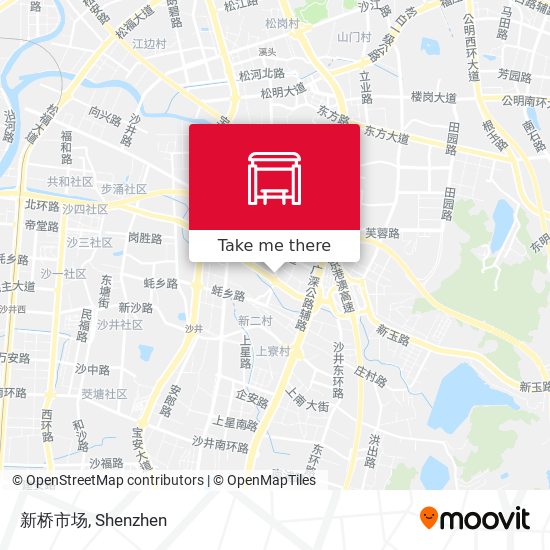 新桥市场 map