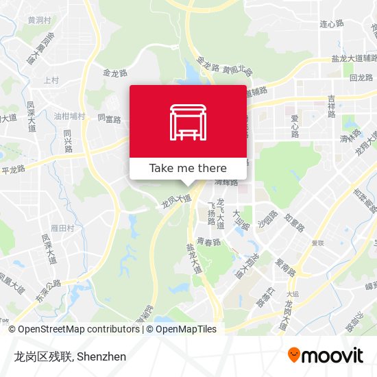 龙岗区残联 map