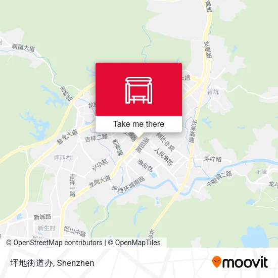 坪地街道办 map