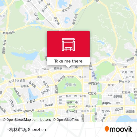 上梅林市场 map