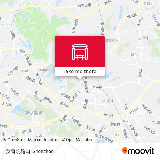 黄背坑路口 map