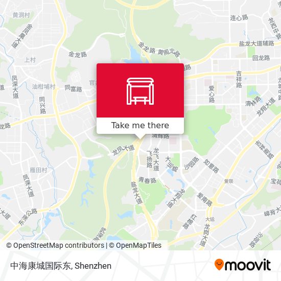 中海康城国际东 map