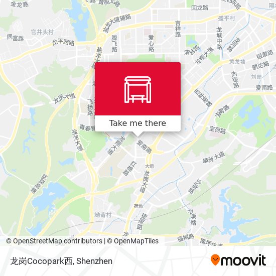 龙岗Cocopark西 map