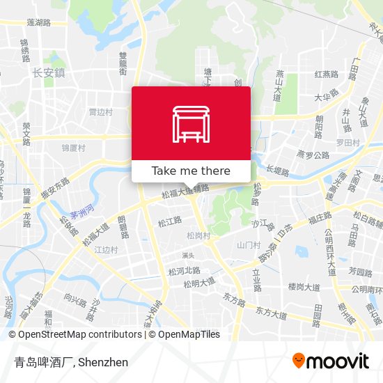 青岛啤酒厂 map