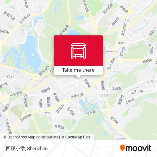 四联小学 map
