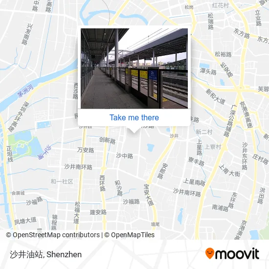 沙井油站 map