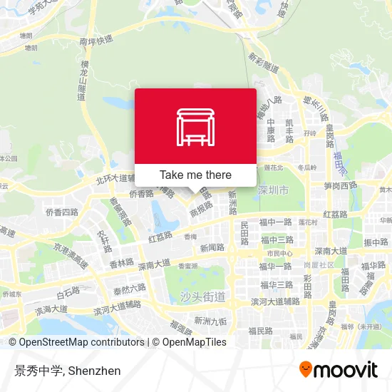 景秀中学 map