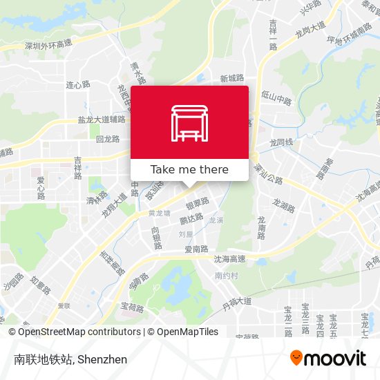 南联地铁站 map