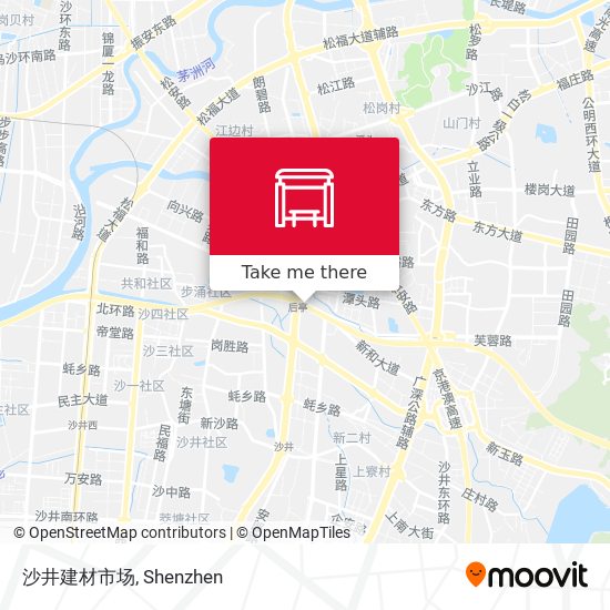 沙井建材市场 map
