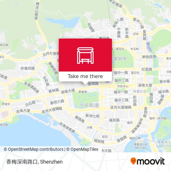 香梅深南路口 map