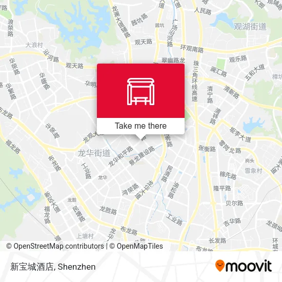 新宝城酒店 map