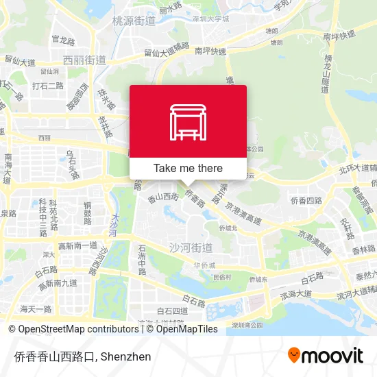 侨香香山西路口 map