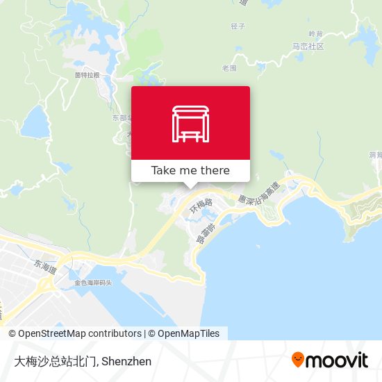 大梅沙总站北门 map