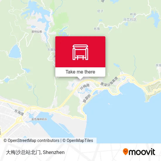 大梅沙总站北门 map