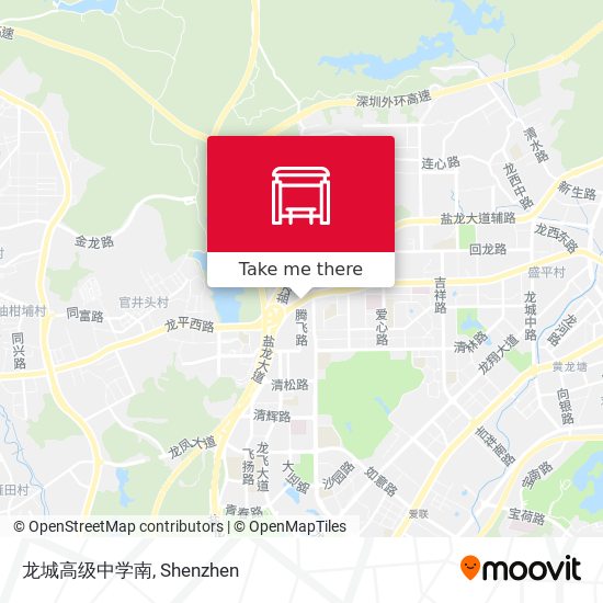 龙城高级中学南 map
