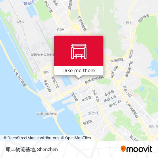顺丰物流基地 map
