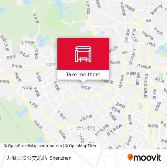 大浪三联公交总站 map