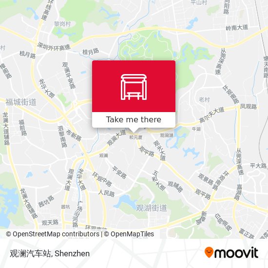 观澜汽车站 map