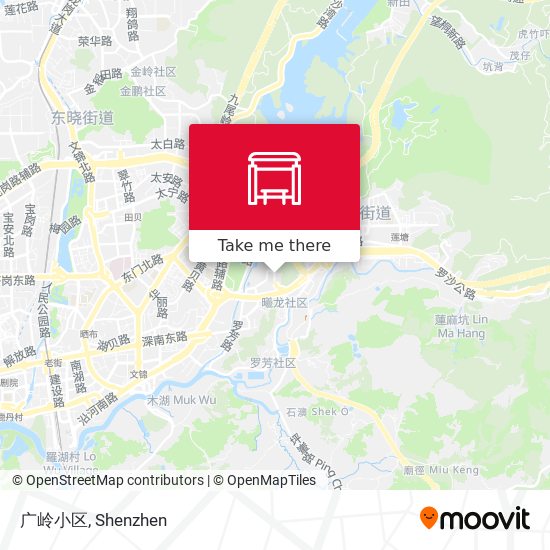广岭小区 map