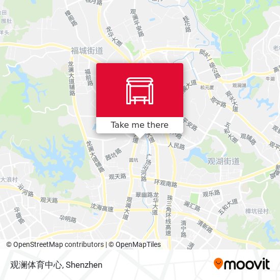 观澜体育中心 map