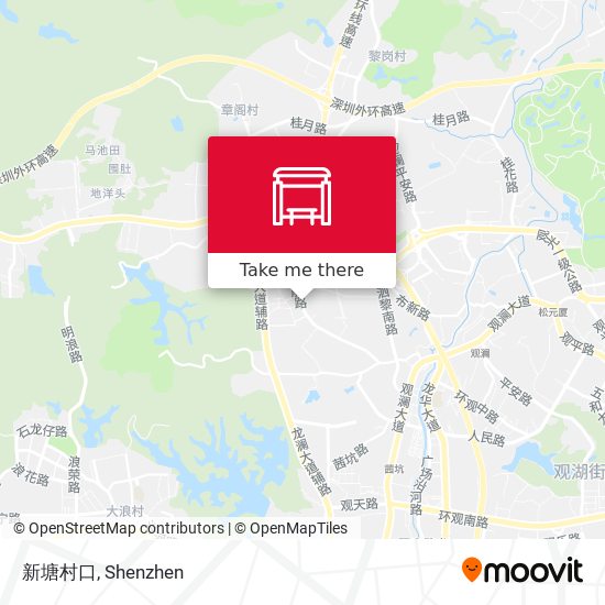 新塘村口 map