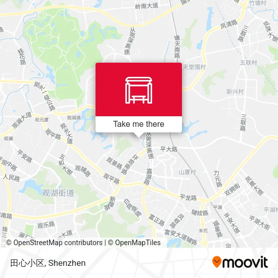 田心小区 map