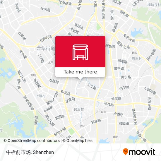 牛栏前市场 map