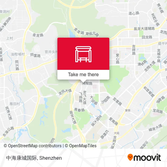 中海康城国际 map