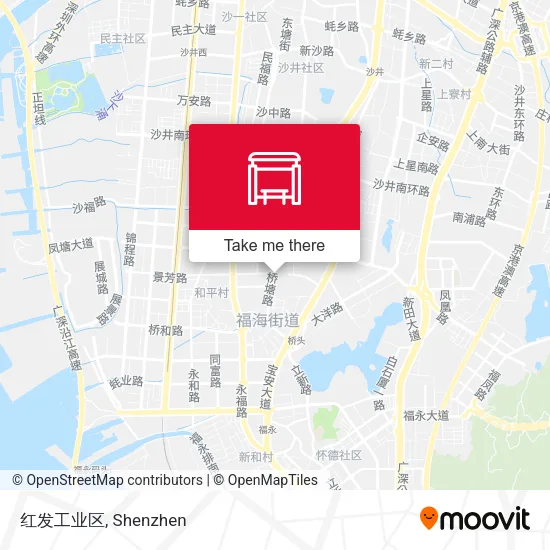 红发工业区 map