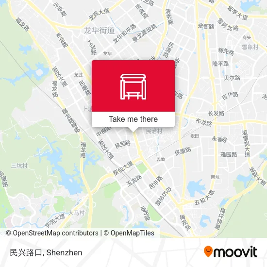 民兴路口 map