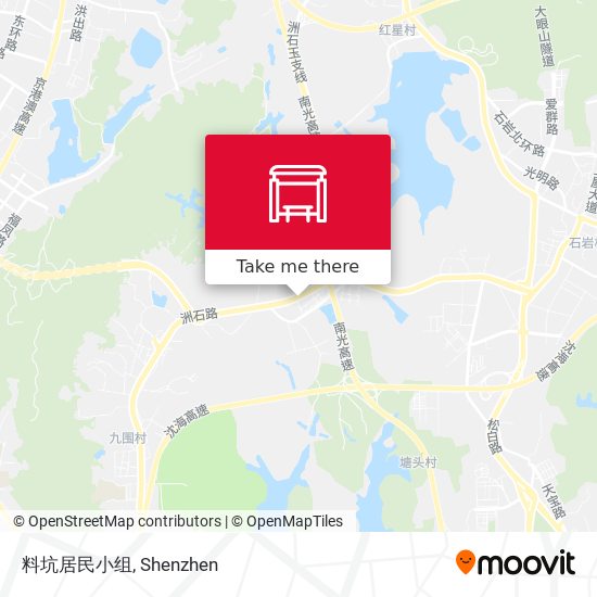 料坑居民小组 map