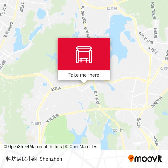 料坑居民小组 map