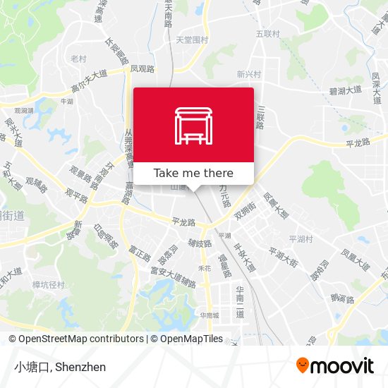 小塘口 map