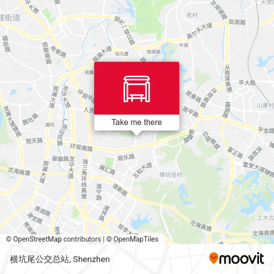 横坑尾公交总站 map