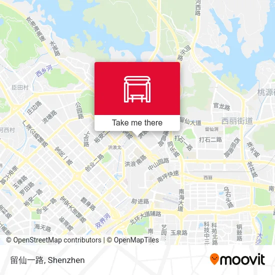 留仙一路 map
