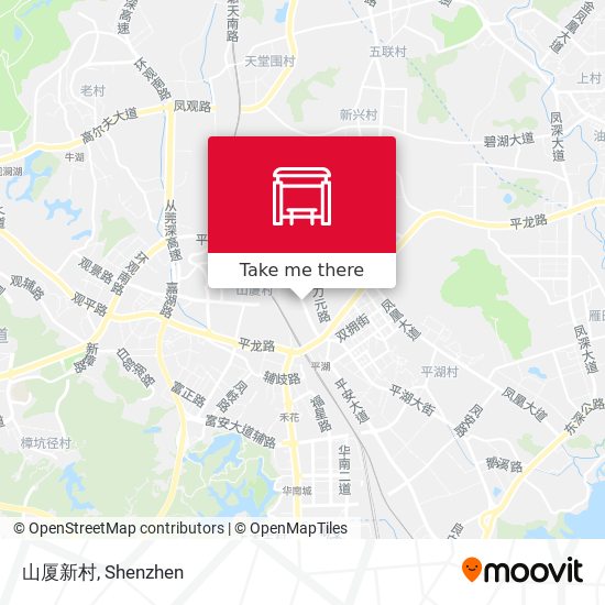 山厦新村 map