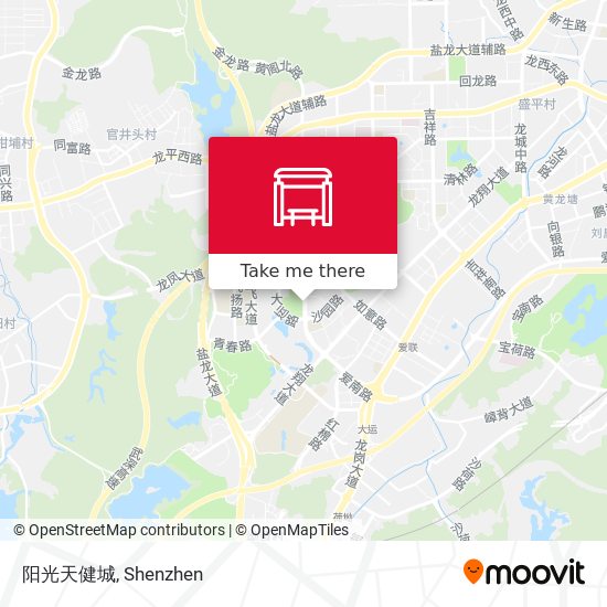 阳光天健城 map