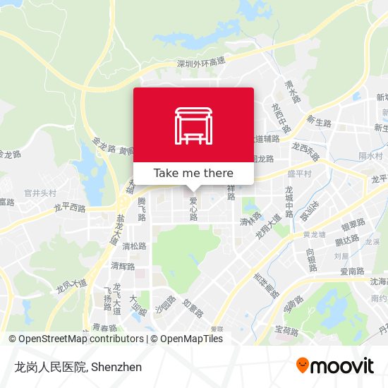 龙岗人民医院 map