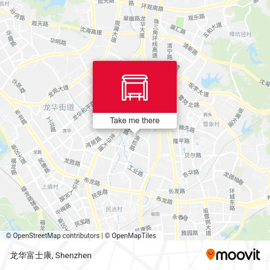 龙华富士康 map
