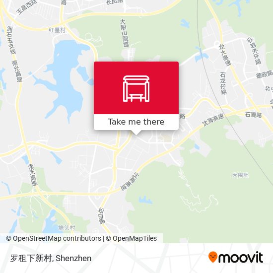 罗租下新村 map