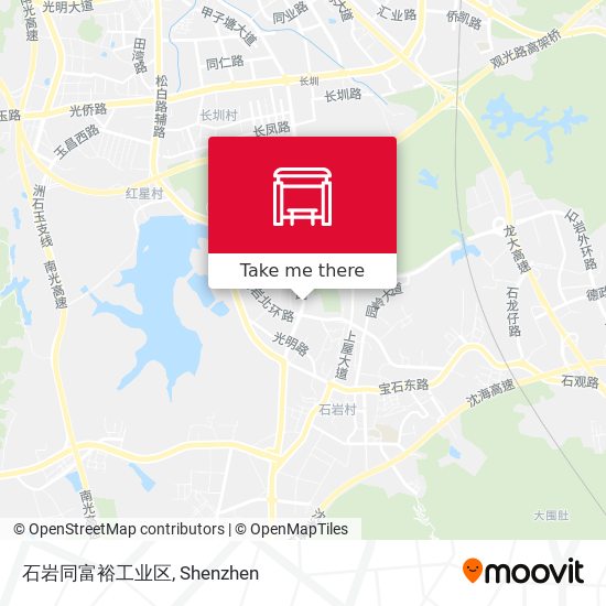 石岩同富裕工业区 map