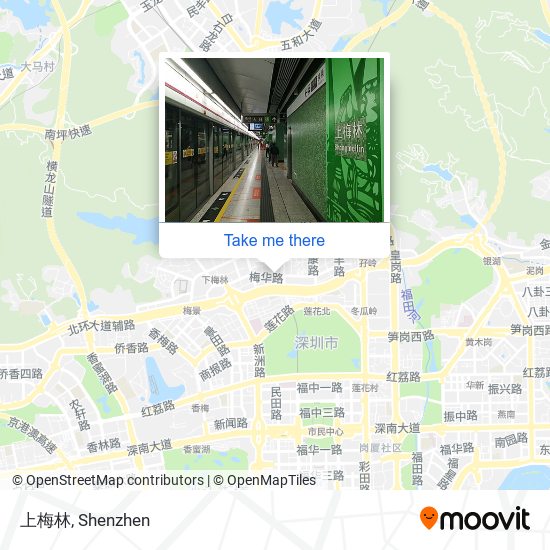 上梅林 map